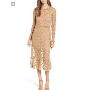 For Love & Lemons Garden Tulle Midi Dress - NWT!